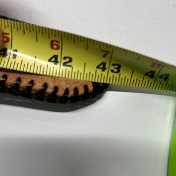 Vintage Snakeskin Belt Wide Exotic Leather Oval Buckle Whipstitch Trim Boho - Picture 11 of 12